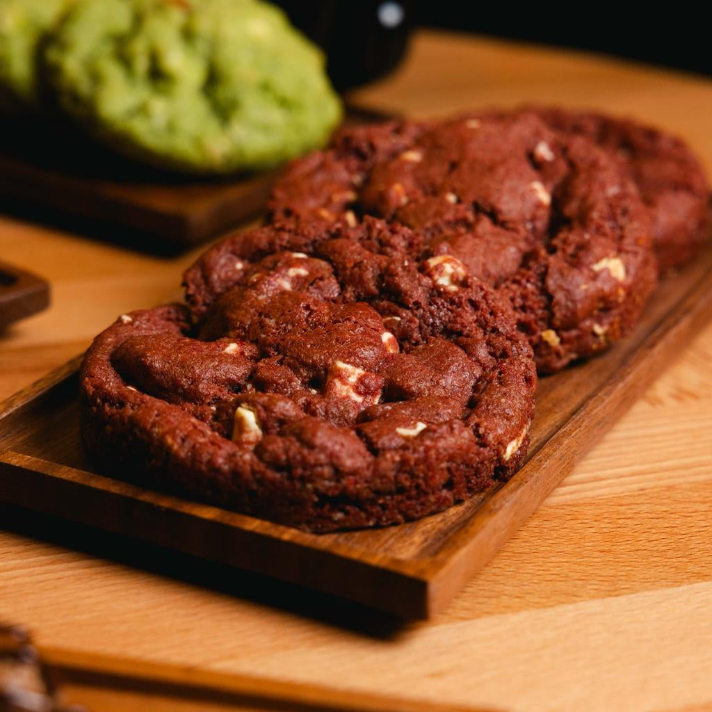 Red Velvet Cookies – hausgemachte Klassiker im Café
