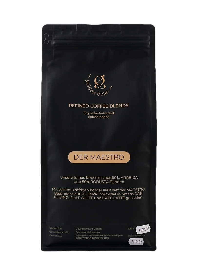 Edel Bitter Espresso Kaffeebohnen von Golden Beans – Premium Espresso aus Hamburg mit schokoladigem Geschmack