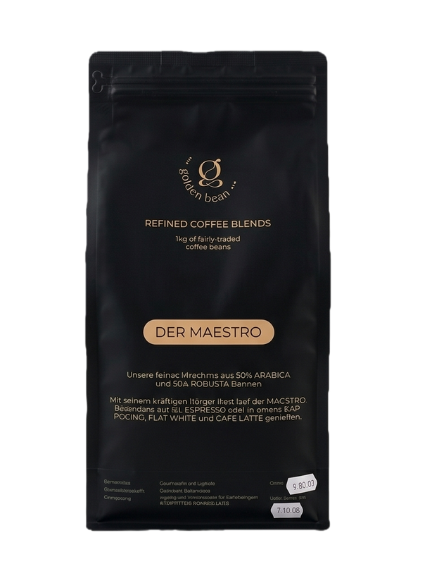 Edel Bitter Espresso Kaffeebohnen von Golden Beans – Premium Espresso aus Hamburg mit schokoladigem Geschmack