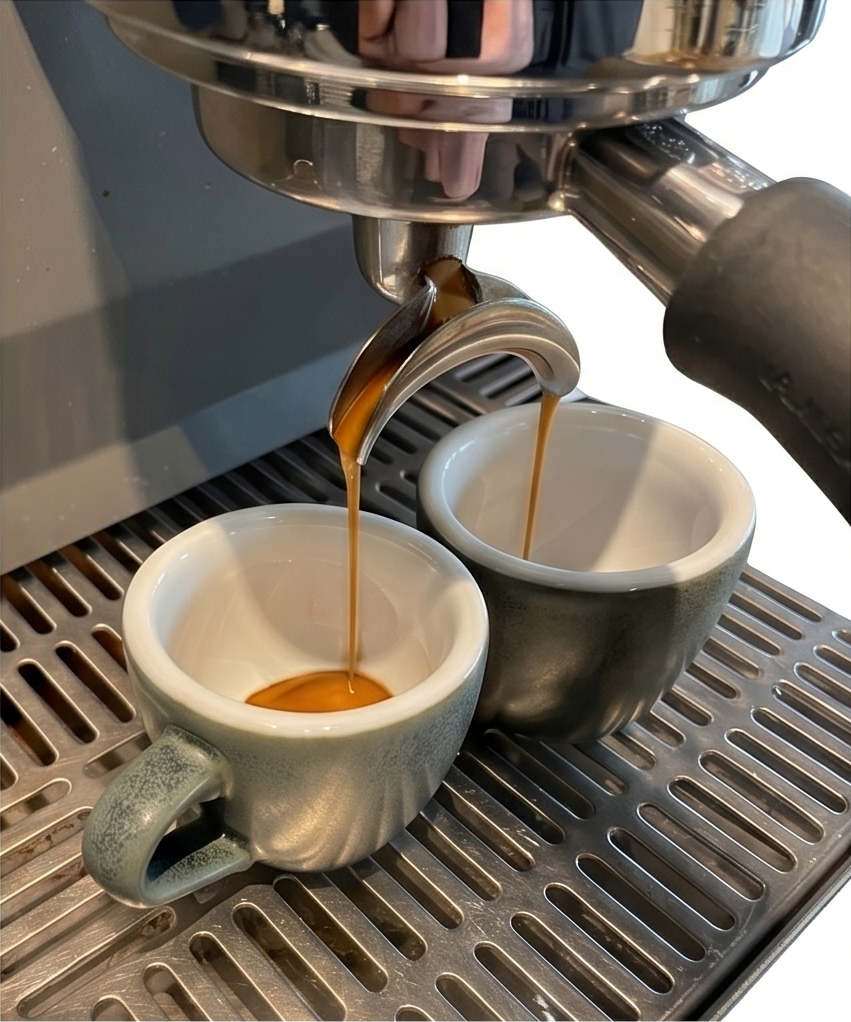 	Edel Bitter Espresso Bohnen Nahaufnahme – frisch geröstete Kaffeebohnen mit intensiven Schokoladenaromen